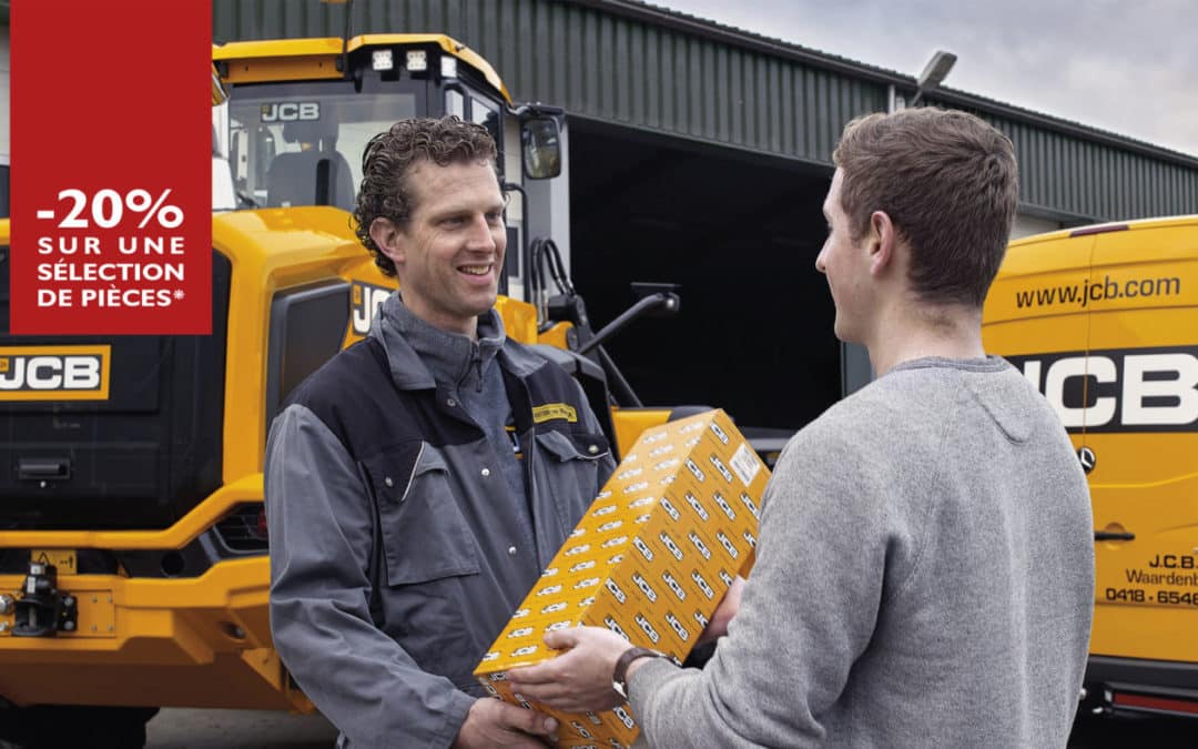 Promotion entretien JCB, bénéficiez de remise sur les pièces d’origine