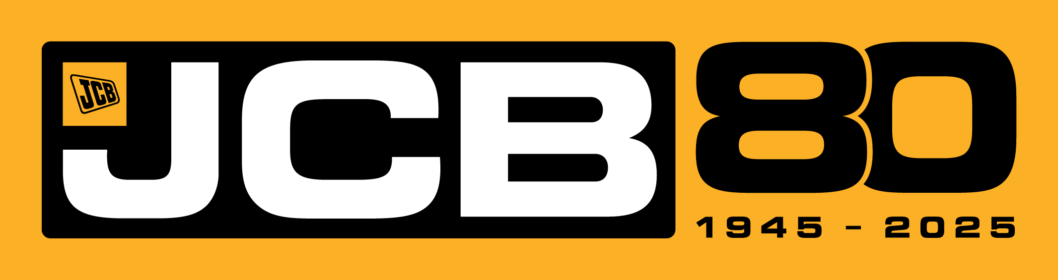 JCB 80 Year Logo YELLOW RGB