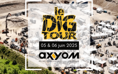 Axyom au Dig Tour 2025 : découvrez nos machines JCB en Normandie