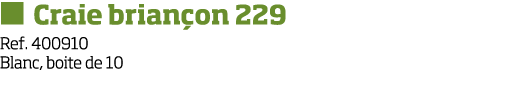   Craie brian on 229 Ref  400910 Blanc, boite de 10