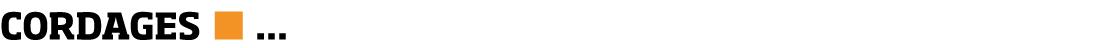 CORDAGES      